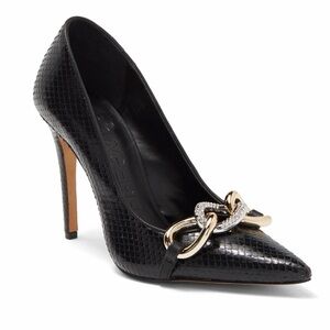 Karl Lagerfeld Women's Paris Carmy Snakeskin Textured Pump